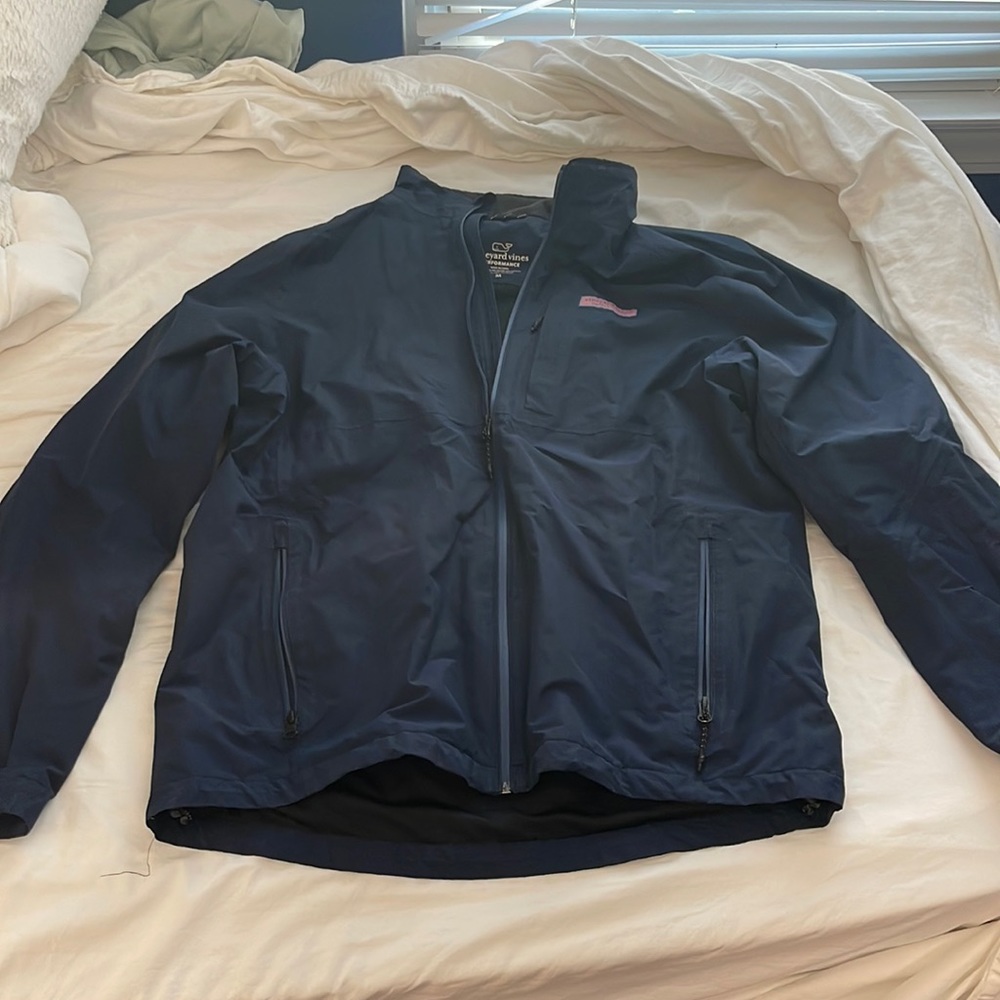 Vineyard Vines Navy Rain Jacket